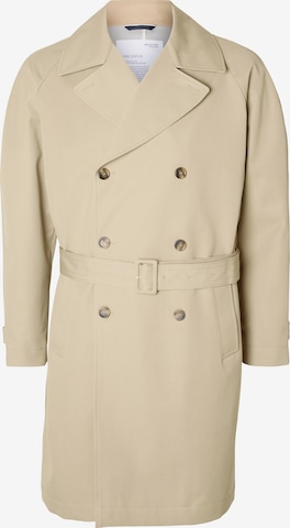 SELECTED HOMME Ανοιξιάτικο και φθινοπωρινό παλτό 'Archive' σε μπεζ: μπροστά