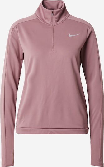 NIKE Funktionsshirt 'Pacer' in mauve / silber, Produktansicht