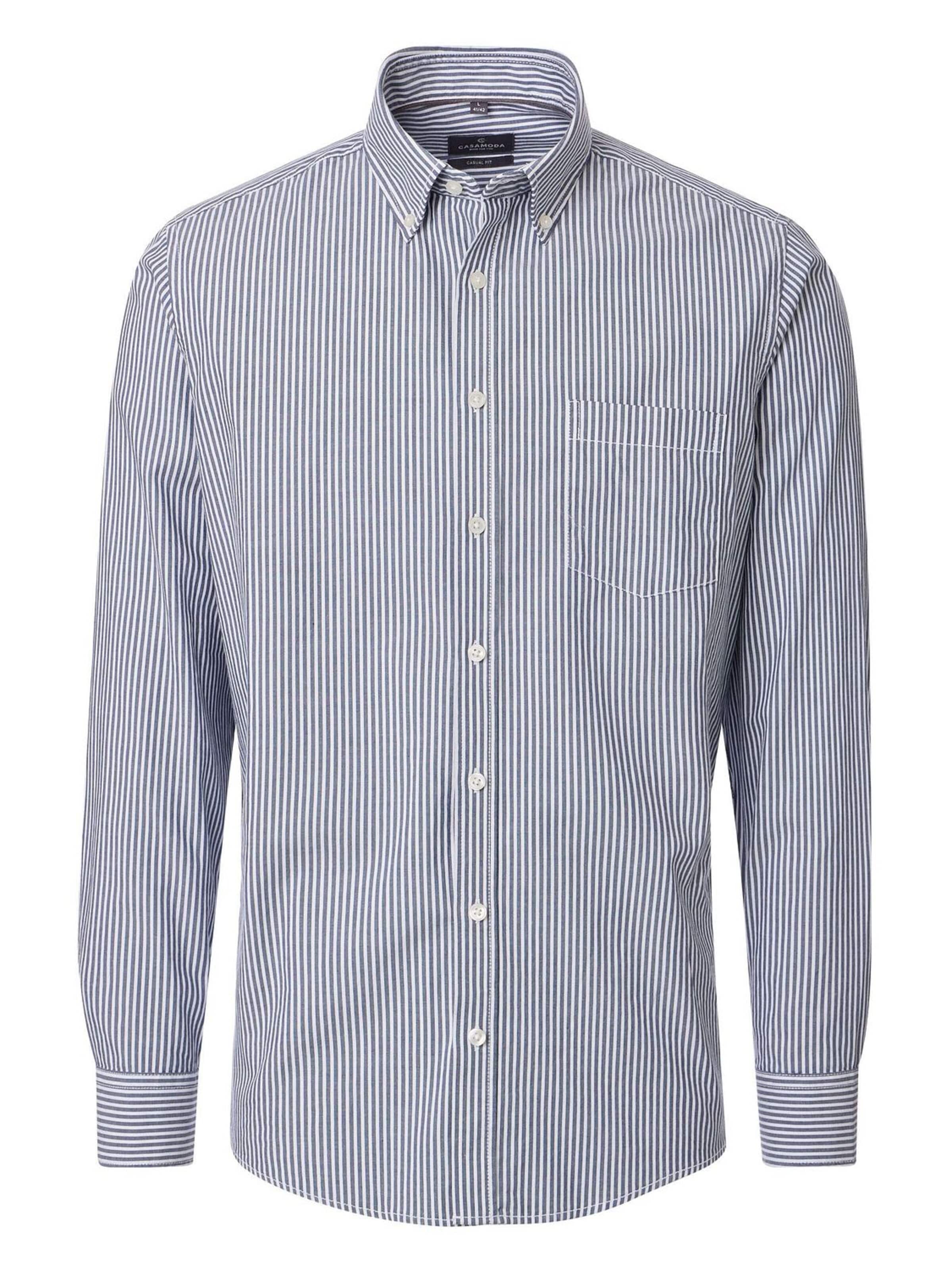 CASA MODA Regular fit Button Up Shirt in Blue: front