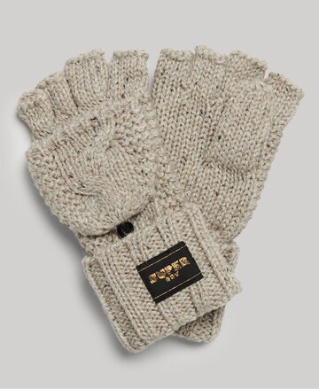 Superdry - Guantes con dedos en beige