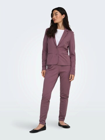 ONLY Slimfit Élére vasalt nadrágok 'ONLPoptrash' - rózsaszín