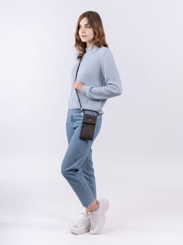 Sac bandoulière 'Emma' Emily & Noah en gris : devant