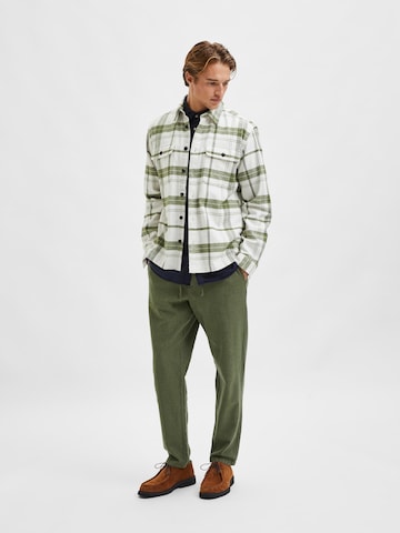 SELECTED HOMME Regular Fit Skjorte 'PATRICE' i grøn