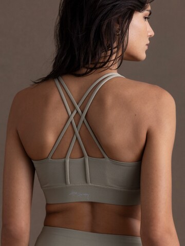Bustino Reggiseno sportivo 'Criss Cross' di Hey Honey in verde: frontale