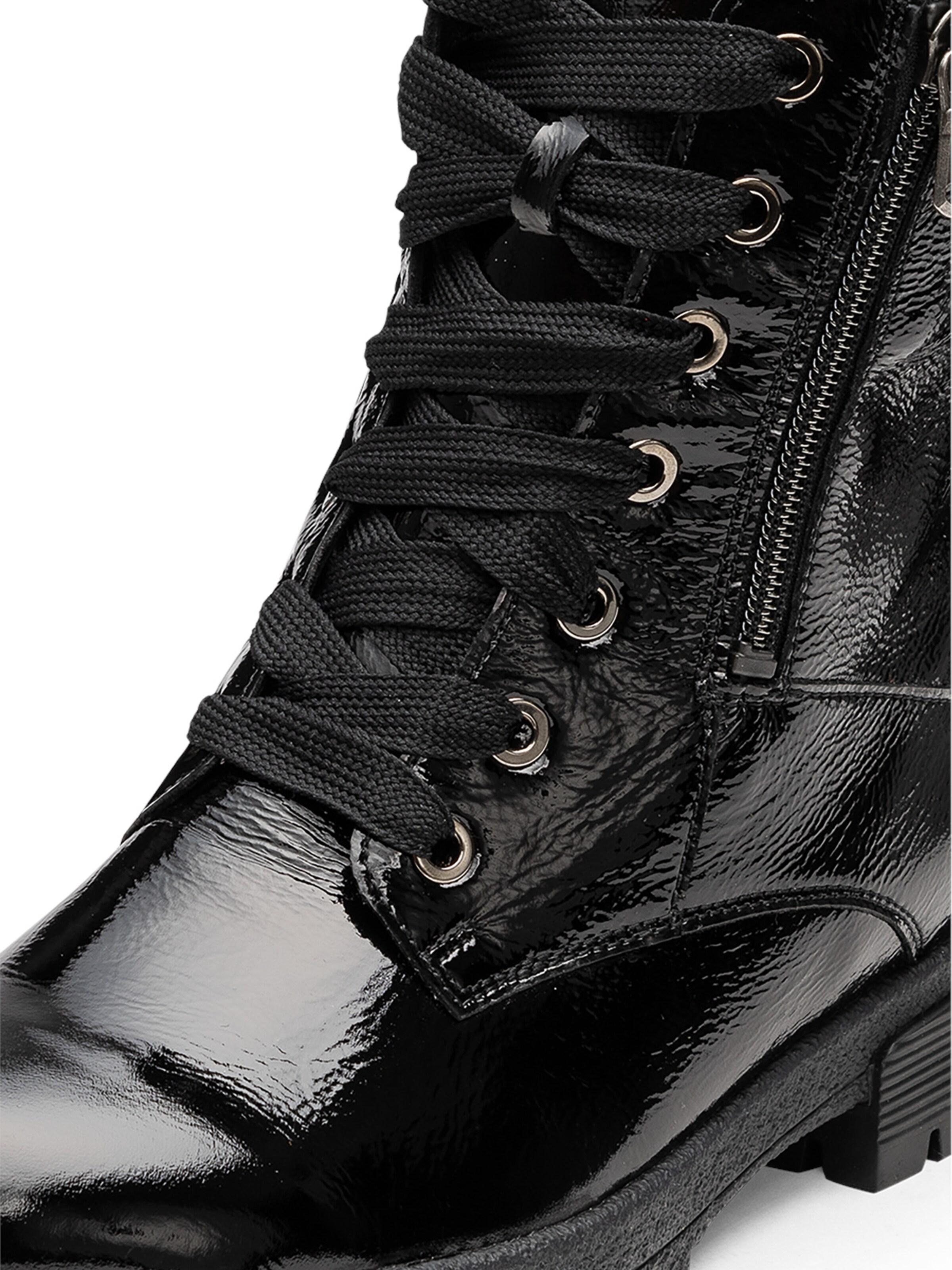 VITAFORM Schnürstiefelette in Schwarz