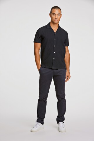 Lindbergh Regular fit Traditional Button Up Shirt in Black