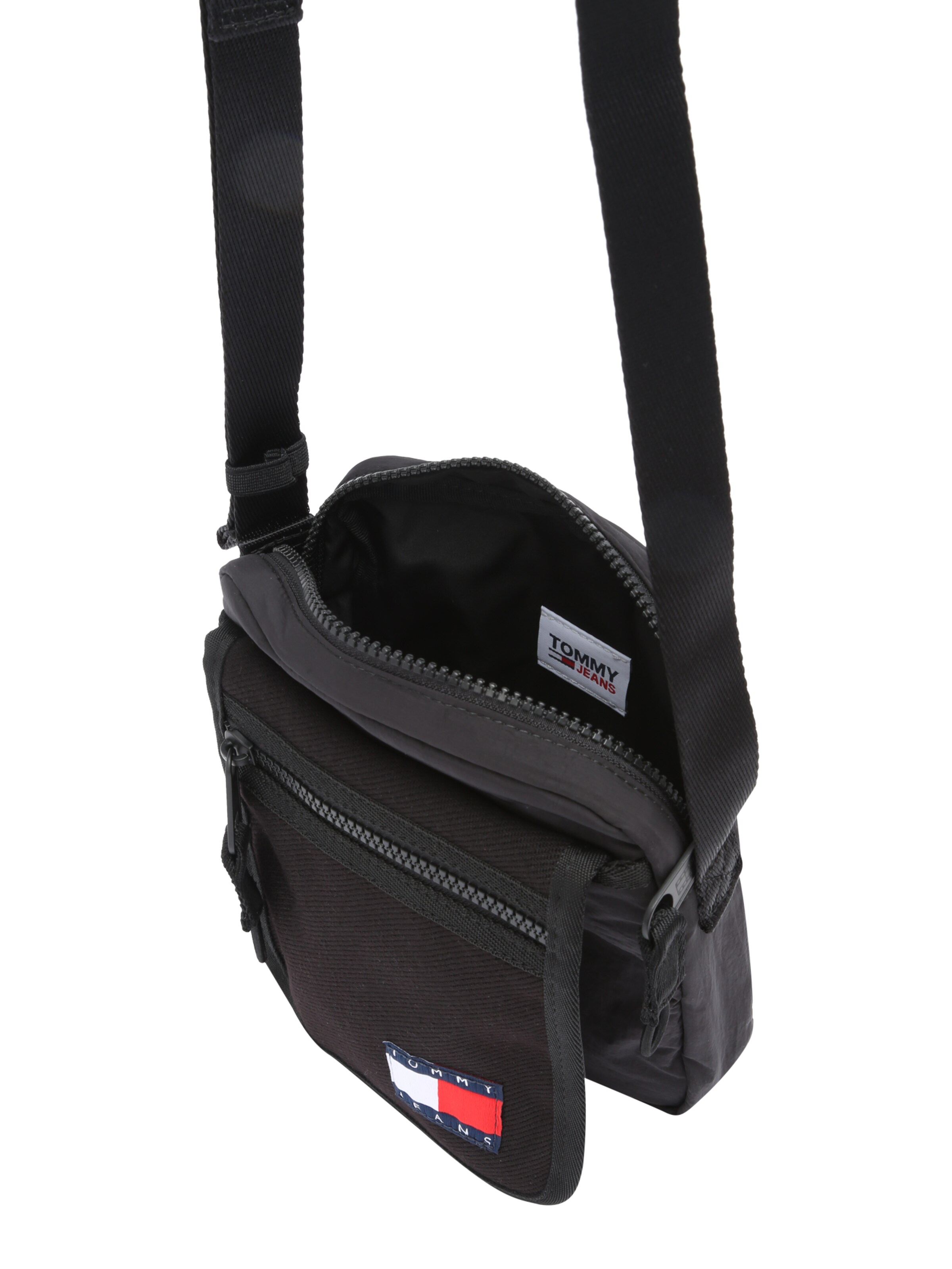 Tommy Jeans Umhängetasche 'Mission' in Schwarz