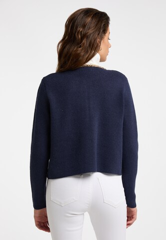 faina Knit Cardigan 'Tuxe' in Blue