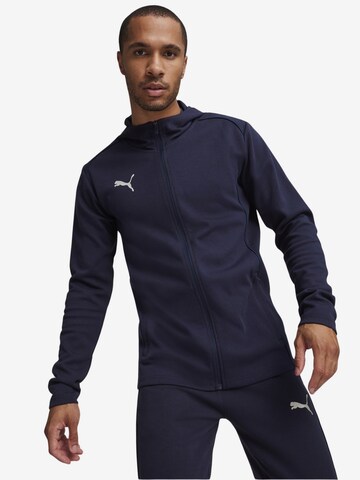 PUMA Athletic Cardigan 'TeamFINAL' in Blue: front