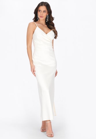 faina - Vestido de festa 'Festive' em branco