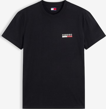 T-Shirt 'DNA' Tommy Jeans en noir : devant