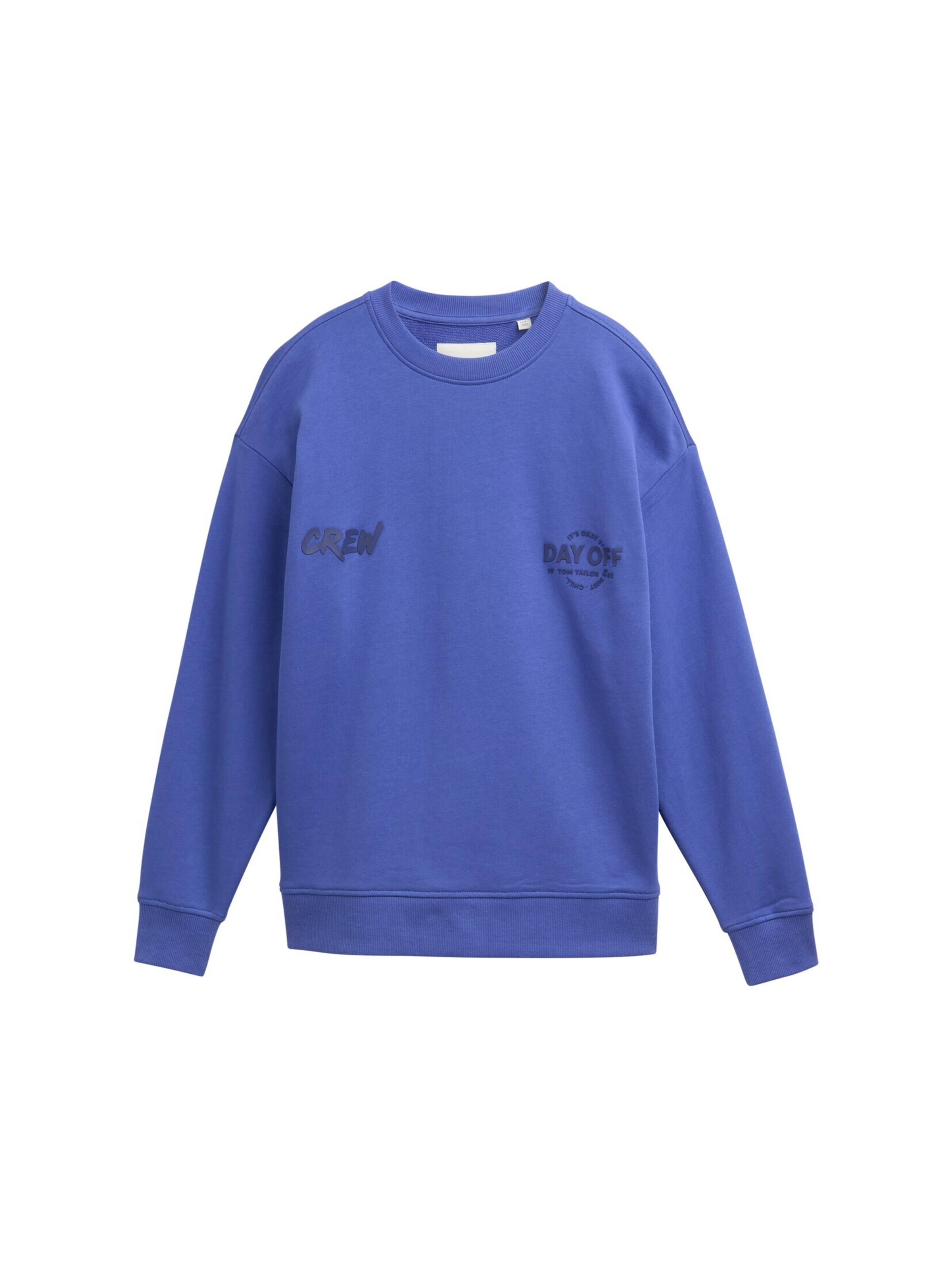 Sweat TOM TAILOR en bleu : devant