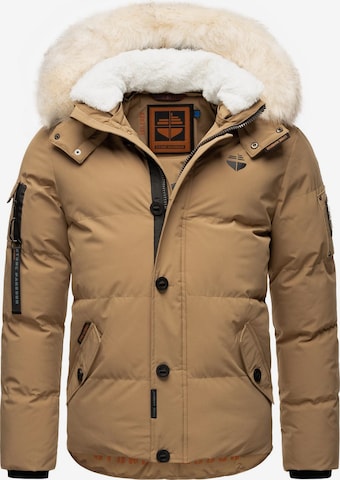 STONE HARBOUR Winter Jacket 'Halvaar' in Brown
