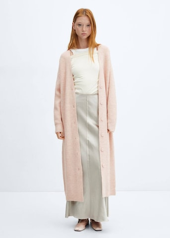 MANGO Knit Cardigan 'Canet' in Pink