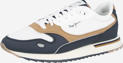Pepe Jeans Matalavartiset tennarit 'BEXLEY ROAD' värissä tummabeige / laivastonsininen / valkoinen, Tuotenäkymä