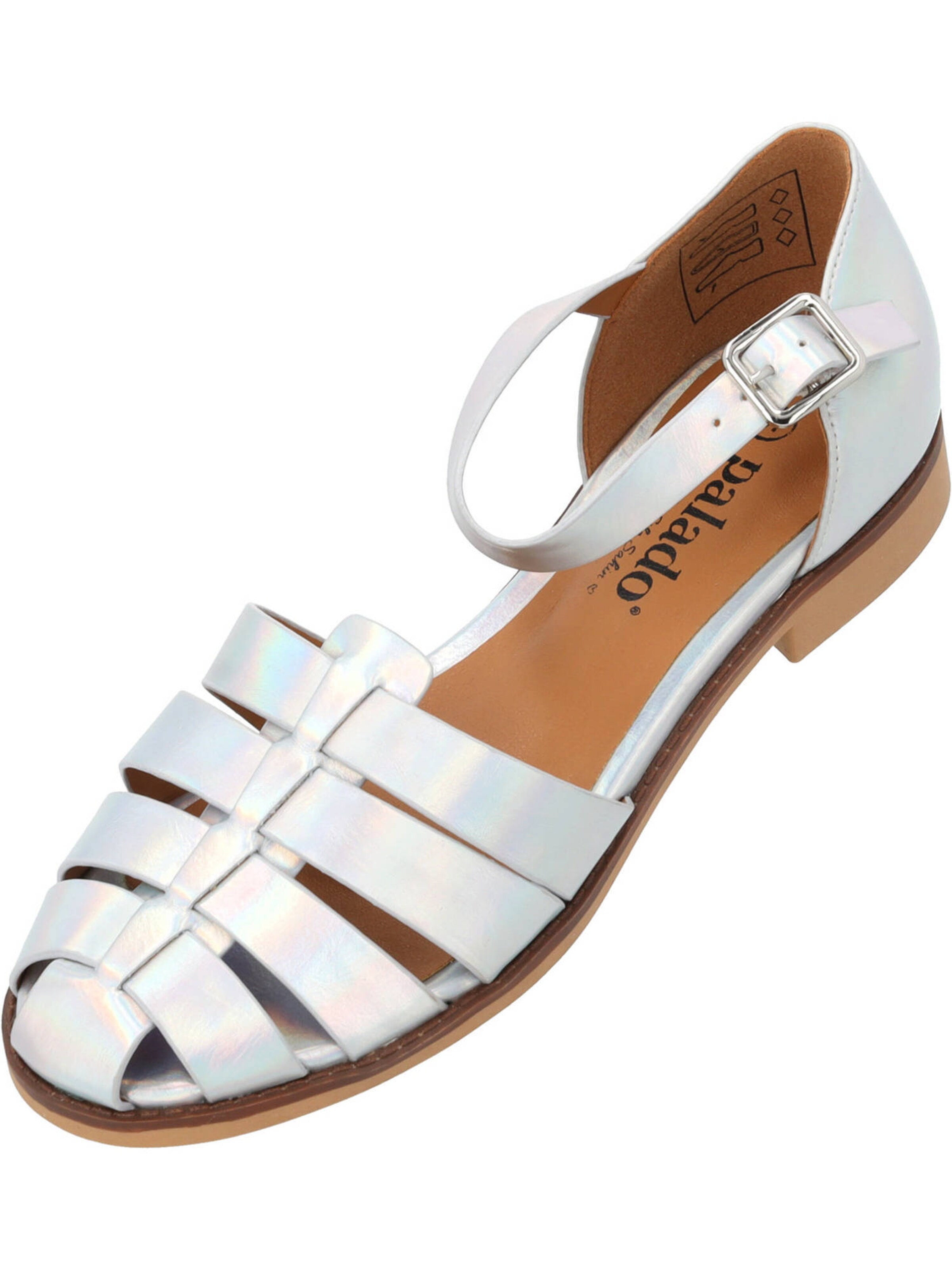 Palado by Sila Sahin Strap sandal 'Nigata' in Silver