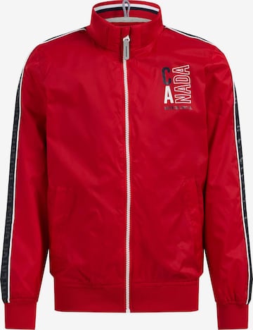 WE Fashion Between-season jacket in Red: front