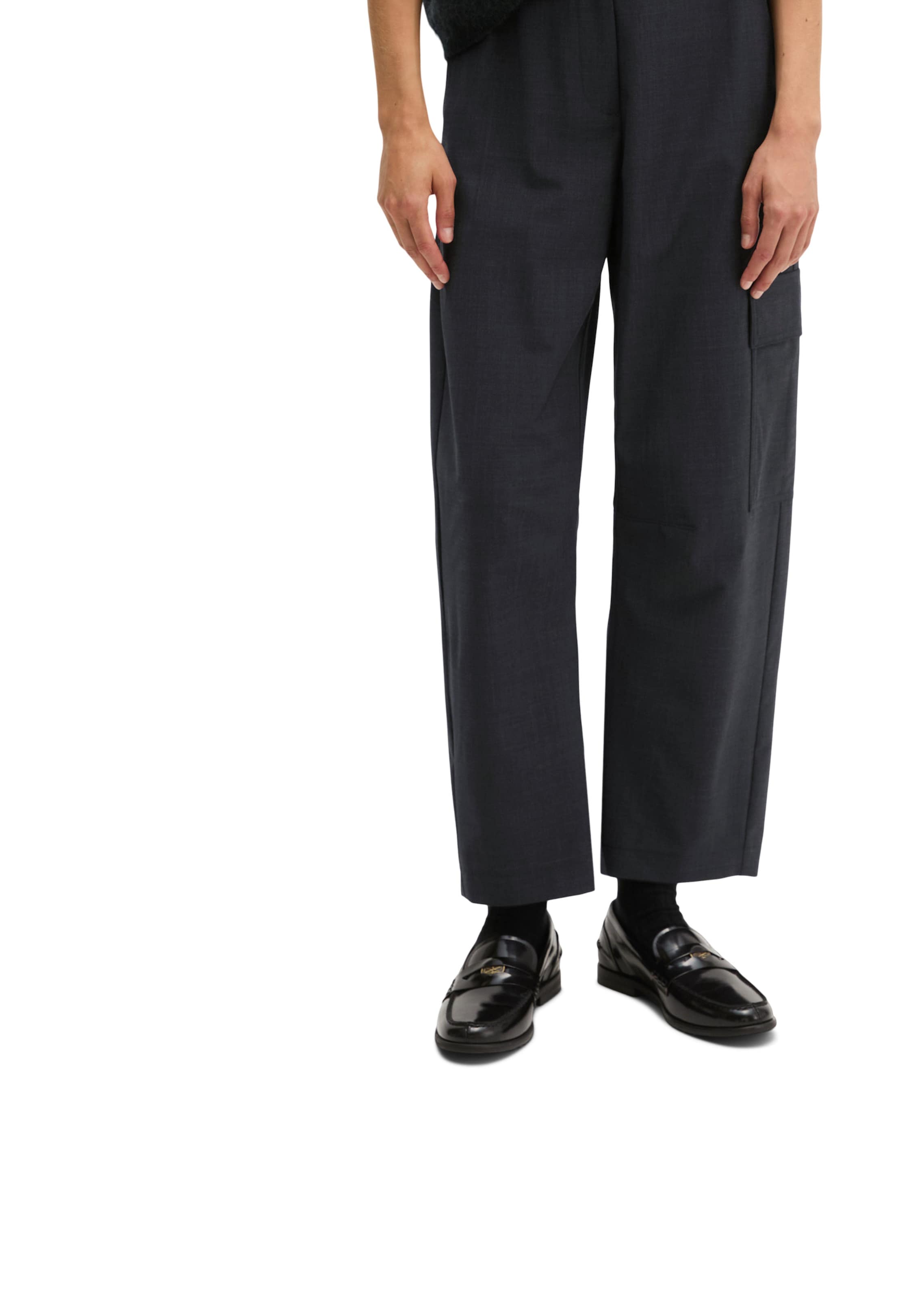 Marc O'Polo Loose fit Cargo trousers in Grey: front