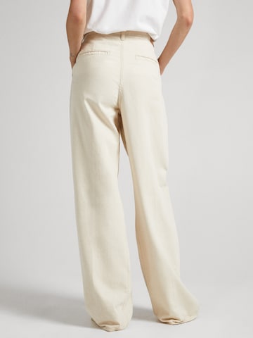 Wide leg Pantaloni con pieghe 'Cecilia' di Pepe Jeans in beige
