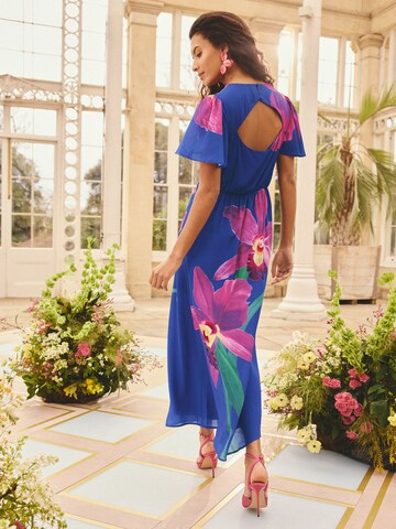Robe love & roses en bleu