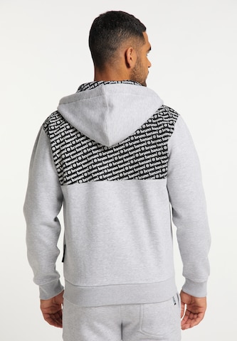 BRUNO BANANI Zip-Up Hoodie 'BAILEY' in Grey