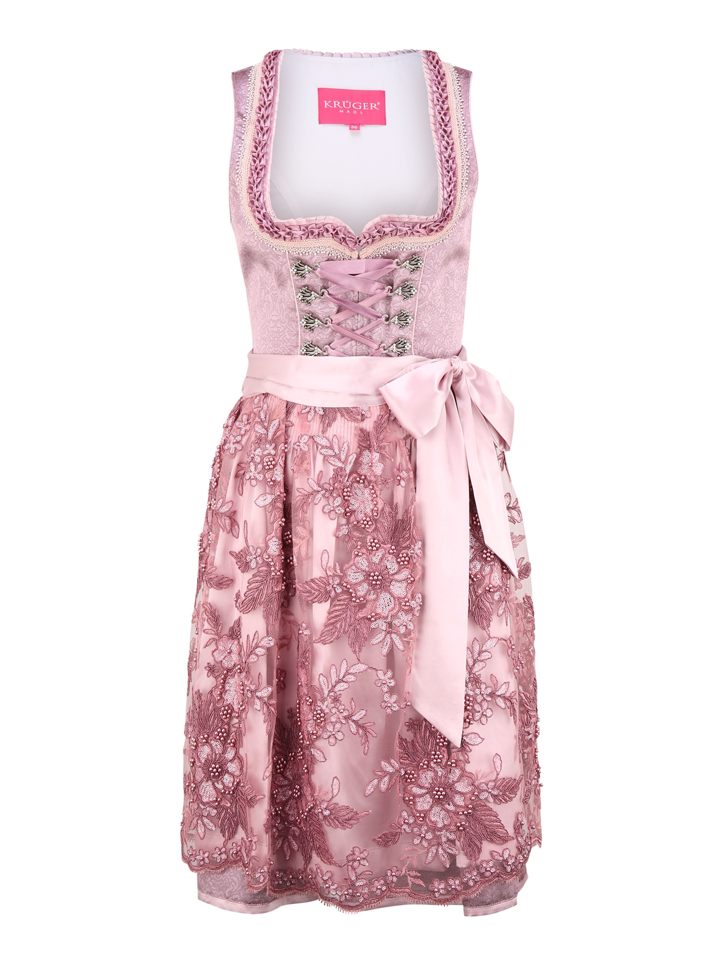 Krüger - Vestido tiroleses en rosa: frente