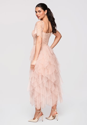 Ombre Evening Dress in Beige