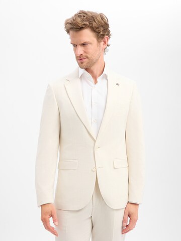 Finshley & Harding London Slim Fit Business-Sakko in Beige: Vorderseite