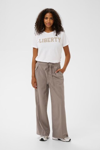 Kaffe Wide Leg Hose 'KAMeril' in Grau