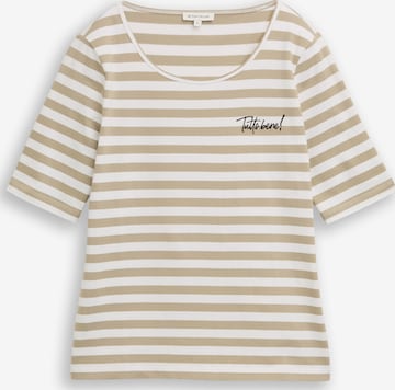 TOM TAILOR T-Shirt in Beige: Vorderseite
