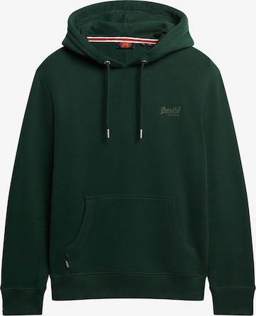 Superdry Sweatshirt 'Essential' in Groen: voorkant