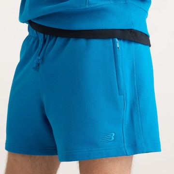 Loosefit Pantaloni 'Athletics French Terry Short 5"' di new balance in blu
