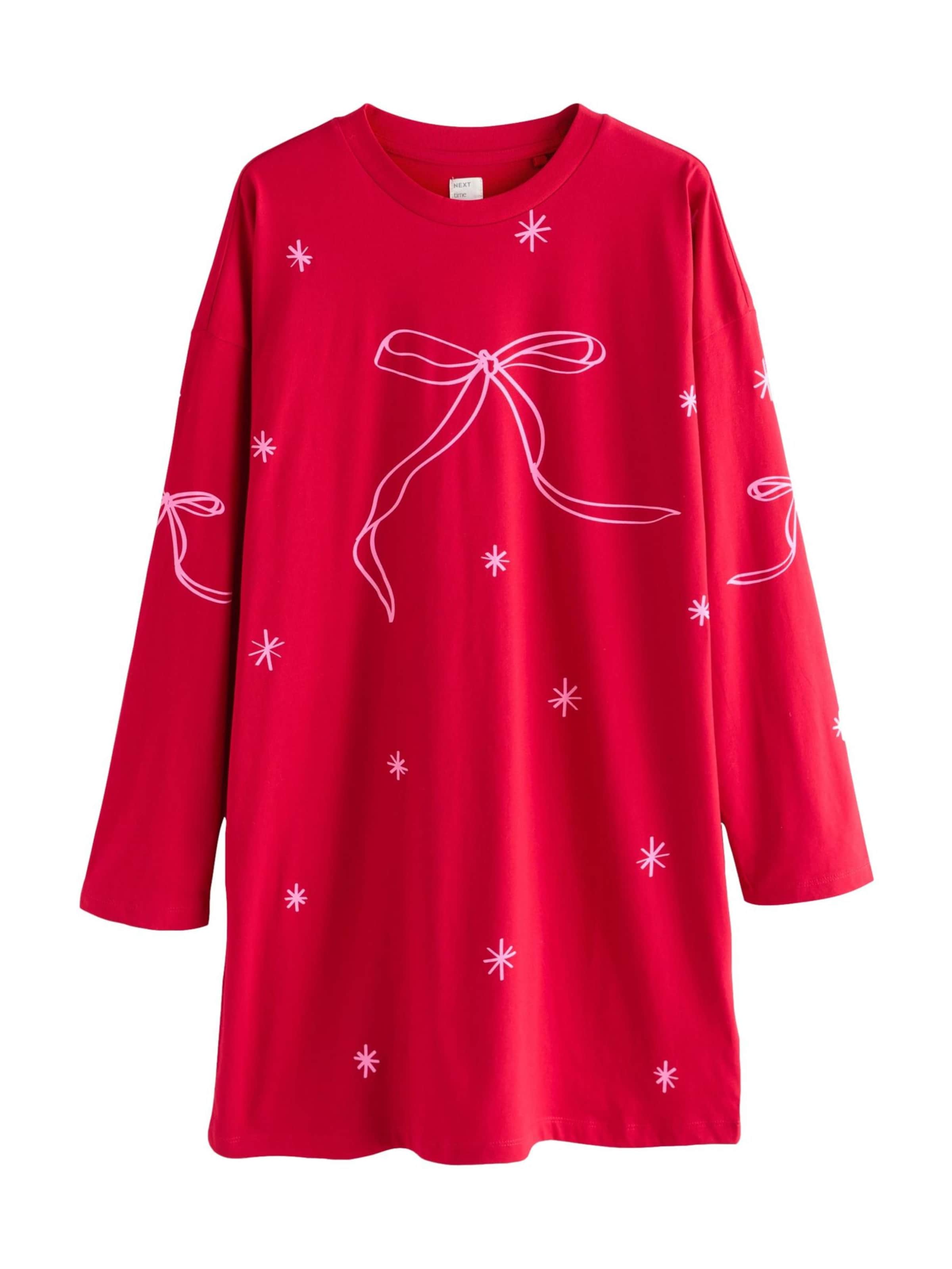 NextSpavaćica košulja - crvena boja: prednji dio