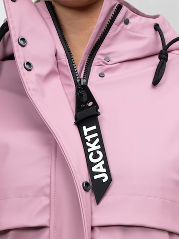 Giacca per outdoor ' Aurora-Regenmantel mit Cape ' di JACK1T in rosa