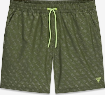 GUESS Badeshorts in Grün: Vorderseite