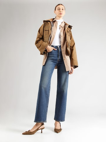 LEVI'S ® - Regular Calças de ganga 'RIBCAGE STRAIGHT' em azul