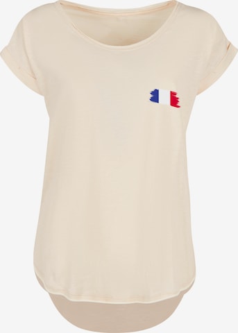 T-shirt F4NT4STIC en beige : devant