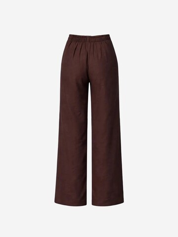 Wide leg Pantaloni con pieghe di MixRay in marrone