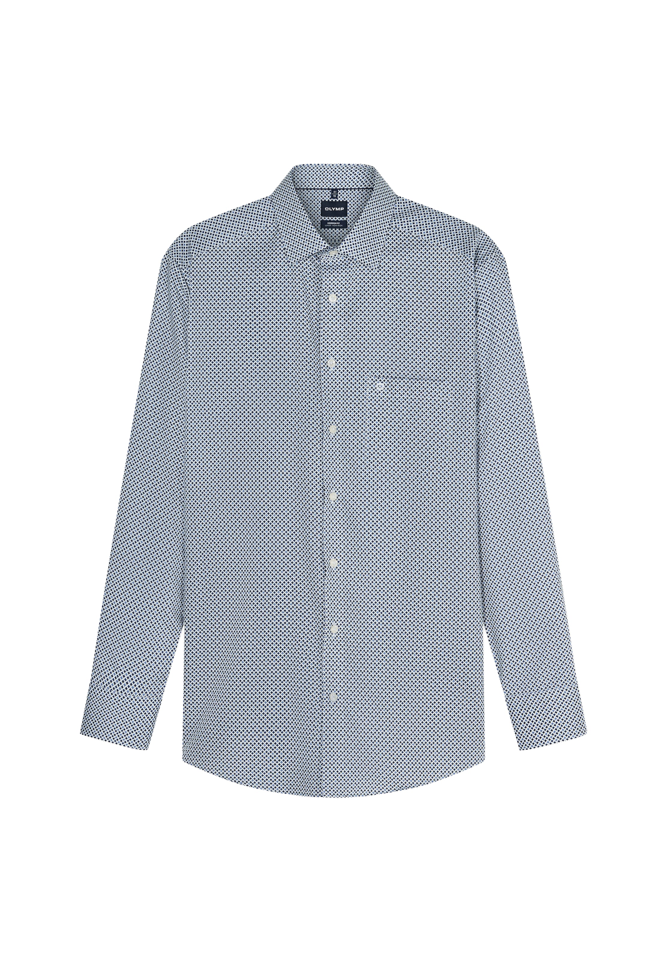 OLYMP - Ajuste regular Camisa en azul: frente