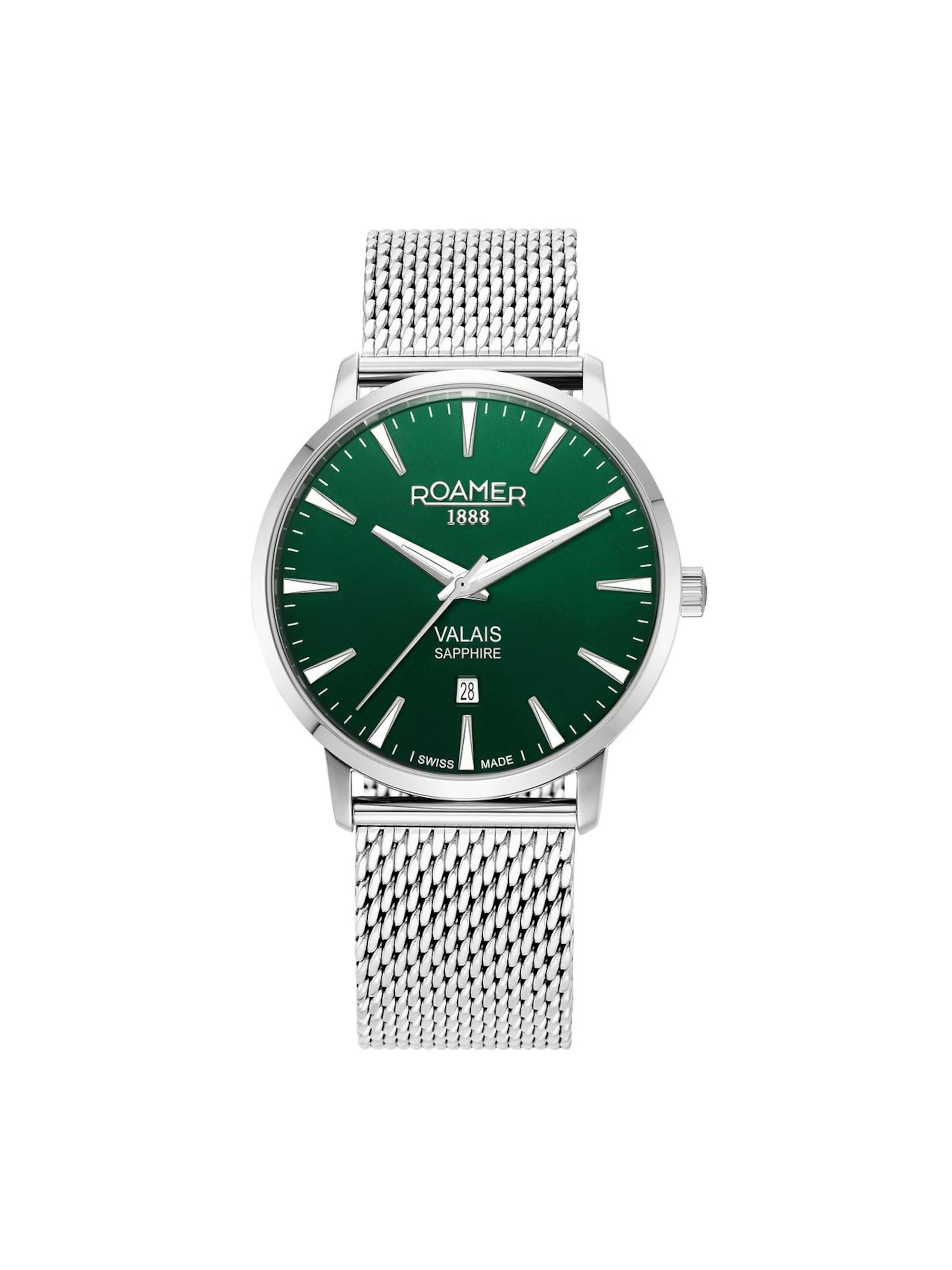 Montre à affichage analogique Roamer en vert : devant