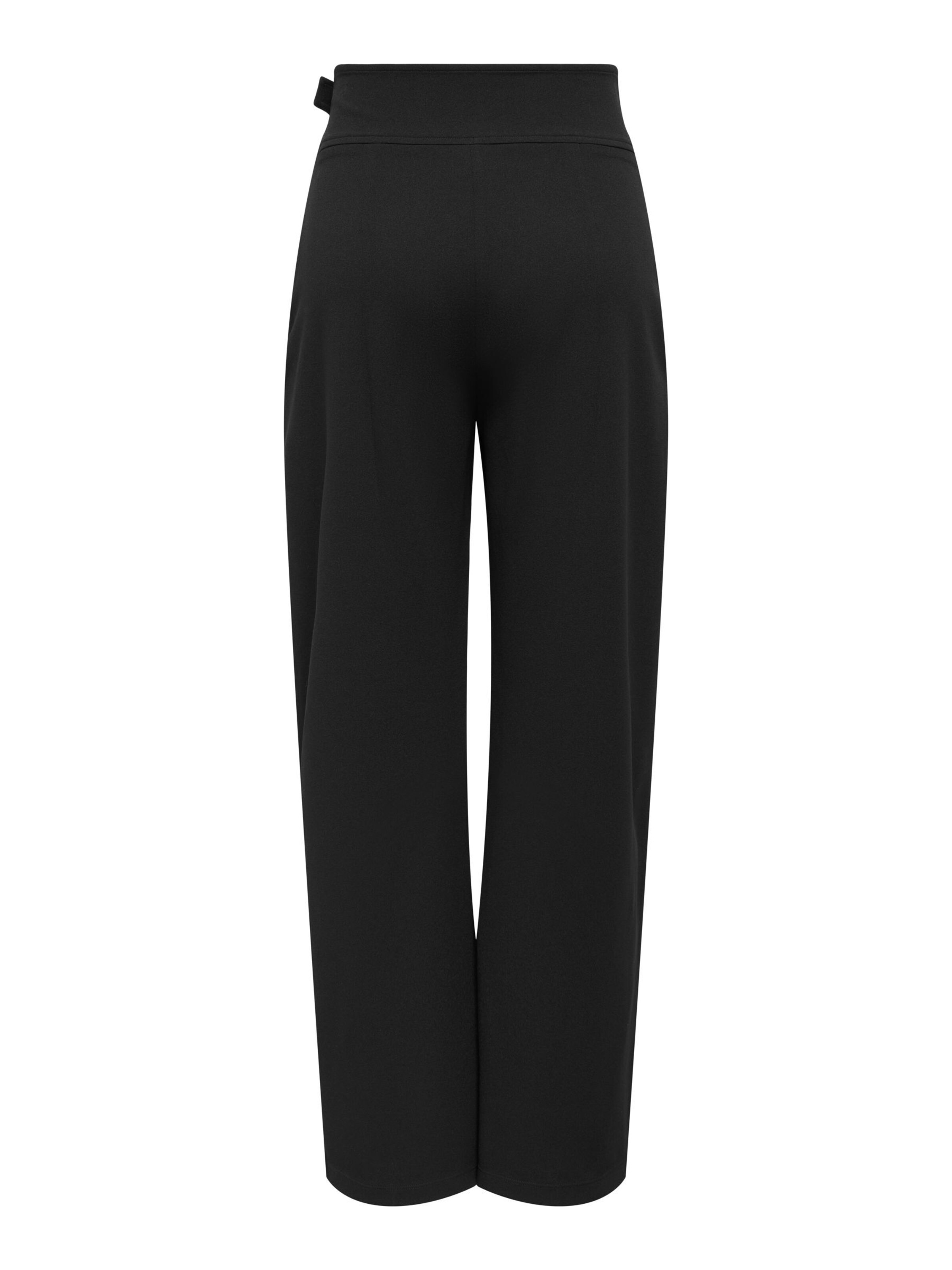 JDY Wide Leg Bukser med lægfolder 'JDYGeggo' i sort