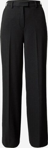 UNITED COLORS OF BENETTON Широкий Плиссированные брюки в Черный: спереди