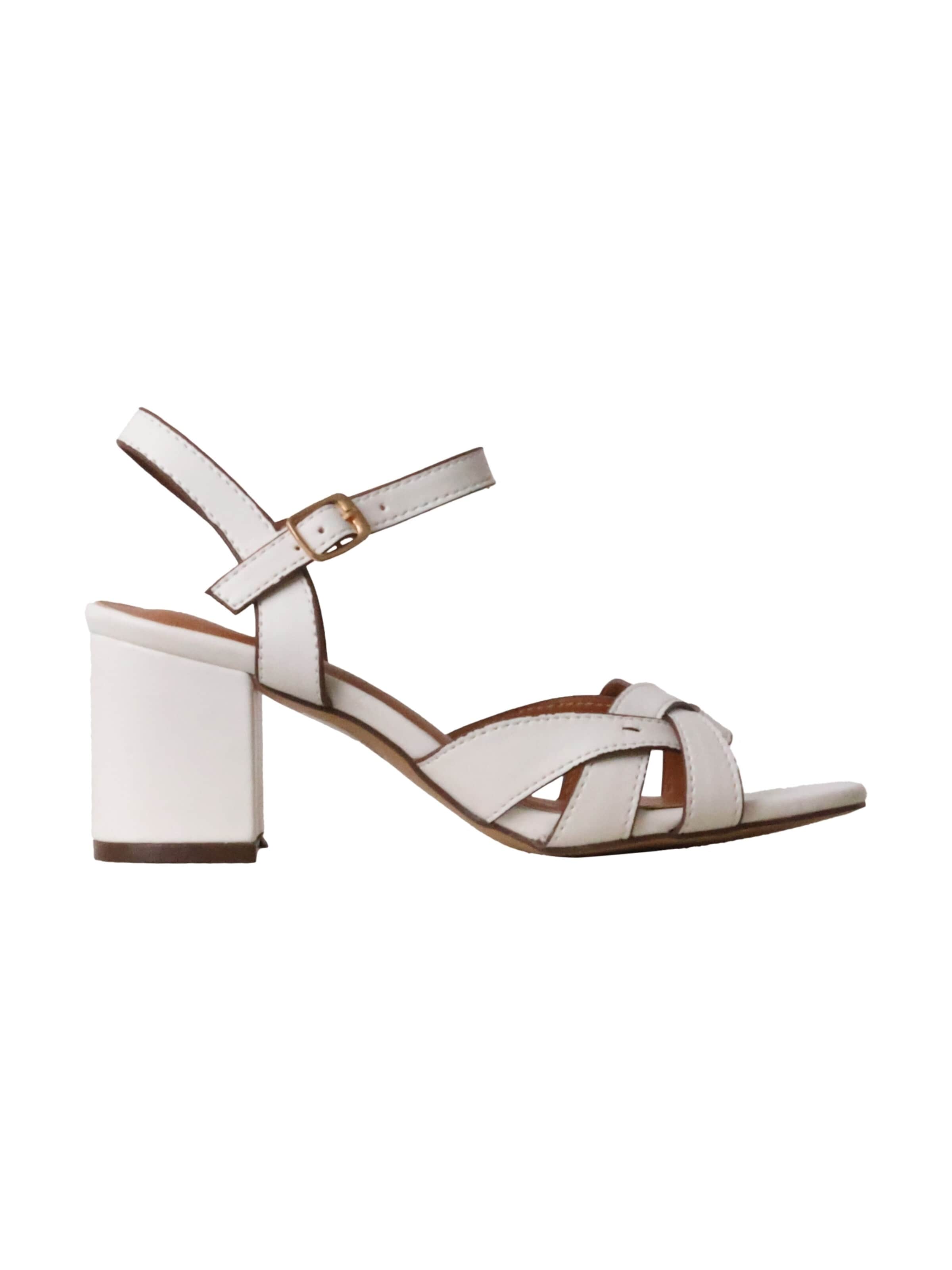 POTI PATI Sandaal 'Supermodische Sandalen mit Absatz' in Wit