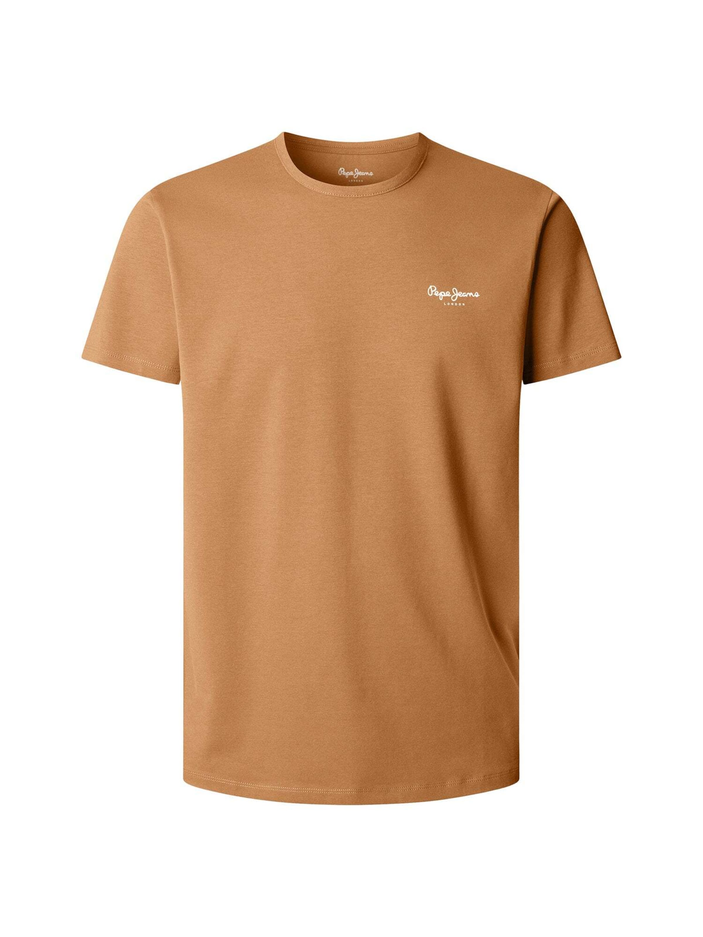 T-Shirt Pepe Jeans en beige : devant