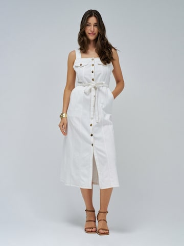 Robe Salsa Jeans en blanc : devant