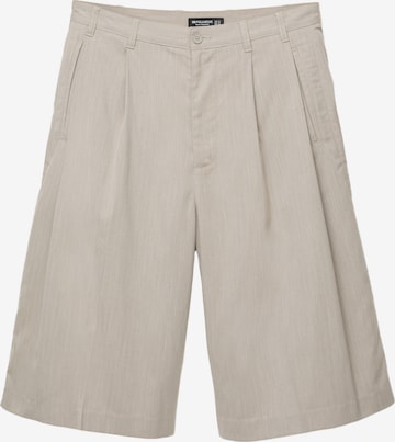 Pull&Bear Wide Leg Laskoshousut värissä beige: etupuoli