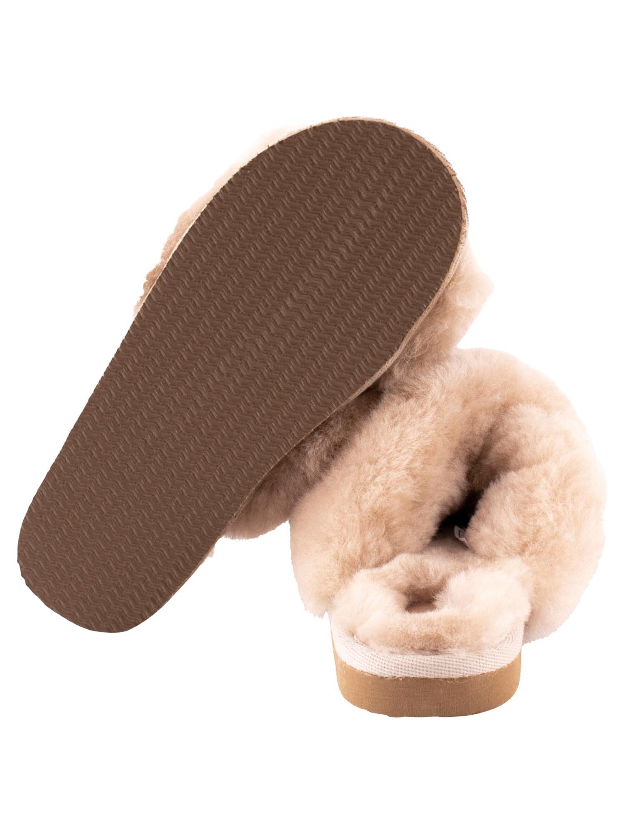 SHEPHERD Slippers 'Lovisa' in Beige