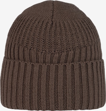 Bonnet 'Buff Knitted Fleece Hat Beanie' BUFF en marron : devant