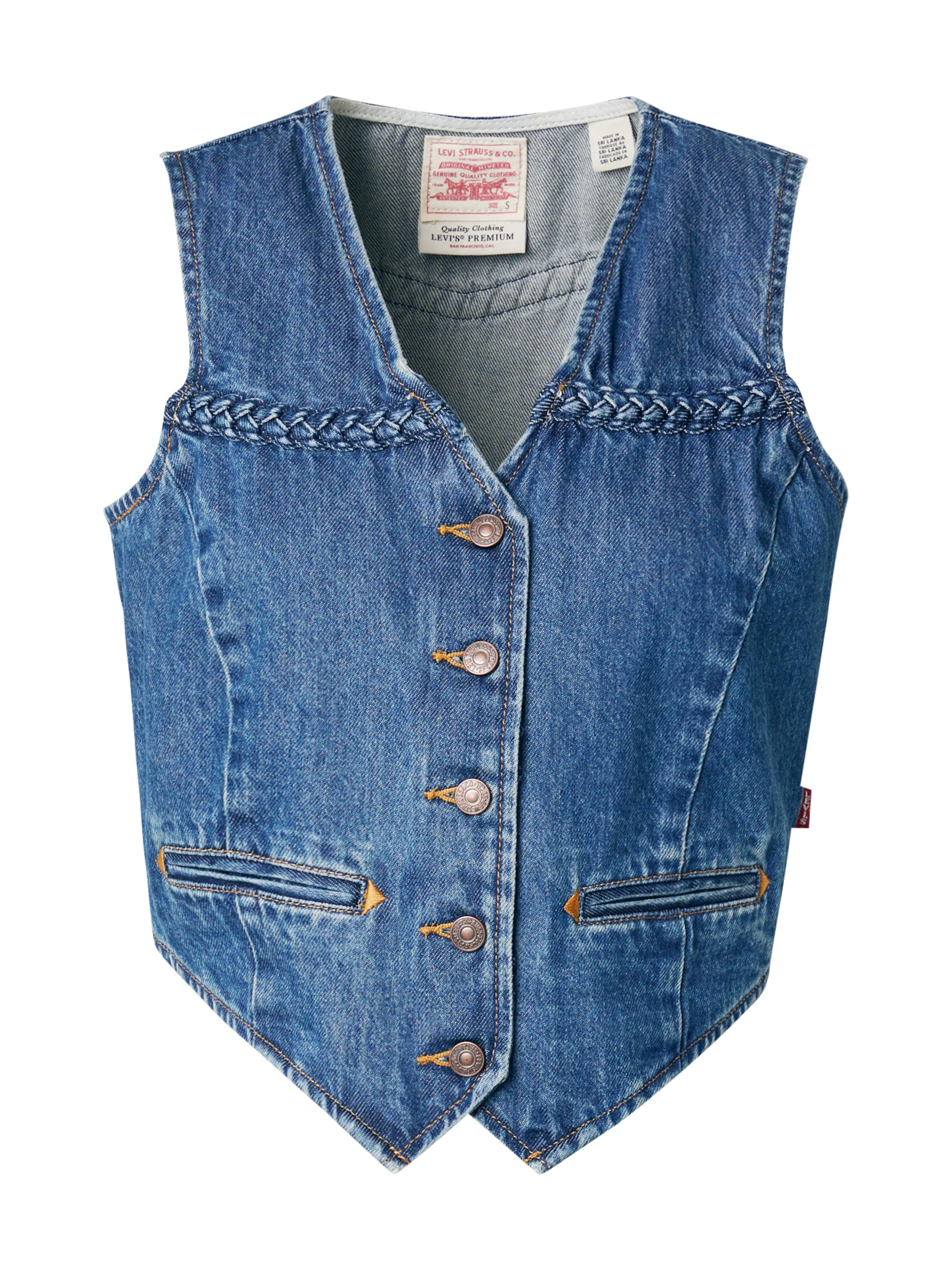 LEVI&#x27;S ® Vest &#x27;Braided Vest&#x27; in Blue: front