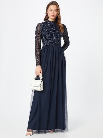 LACE & BEADS Evening Dress 'Margeritta' in Blue